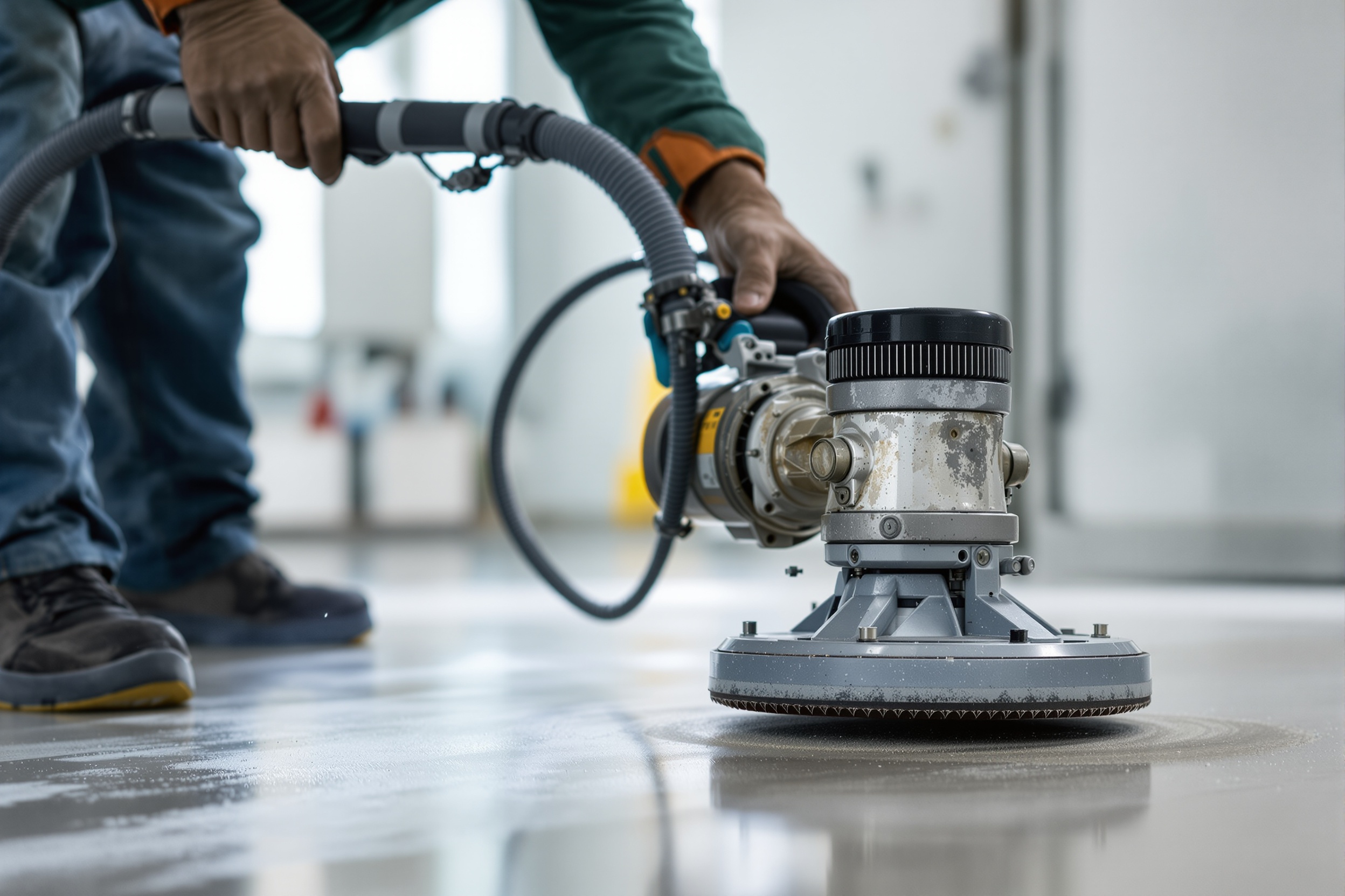 Inspección profesional de superficie para piso epóxico en Hermosillo